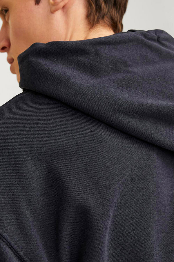 Jack & Jones Moletom com capuz e Sweatshirt descontra&iacute;do azul