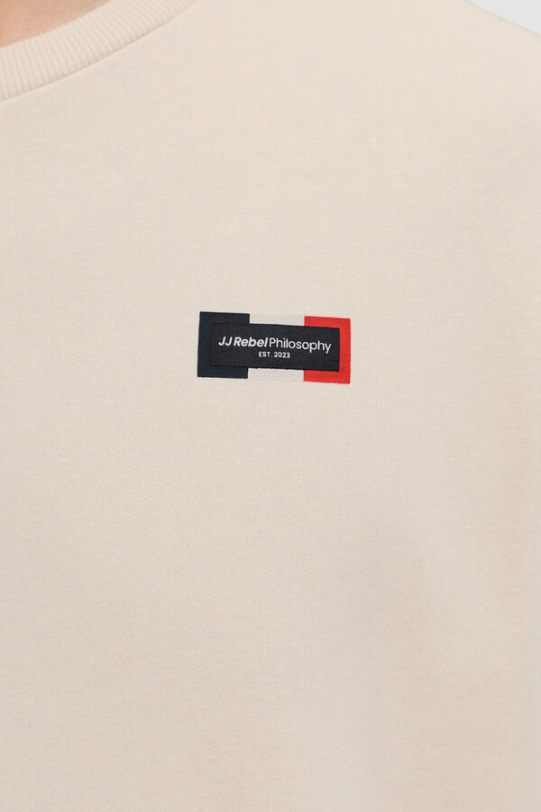 JJ REBEL Sudadera b&aacute;sica logo gris