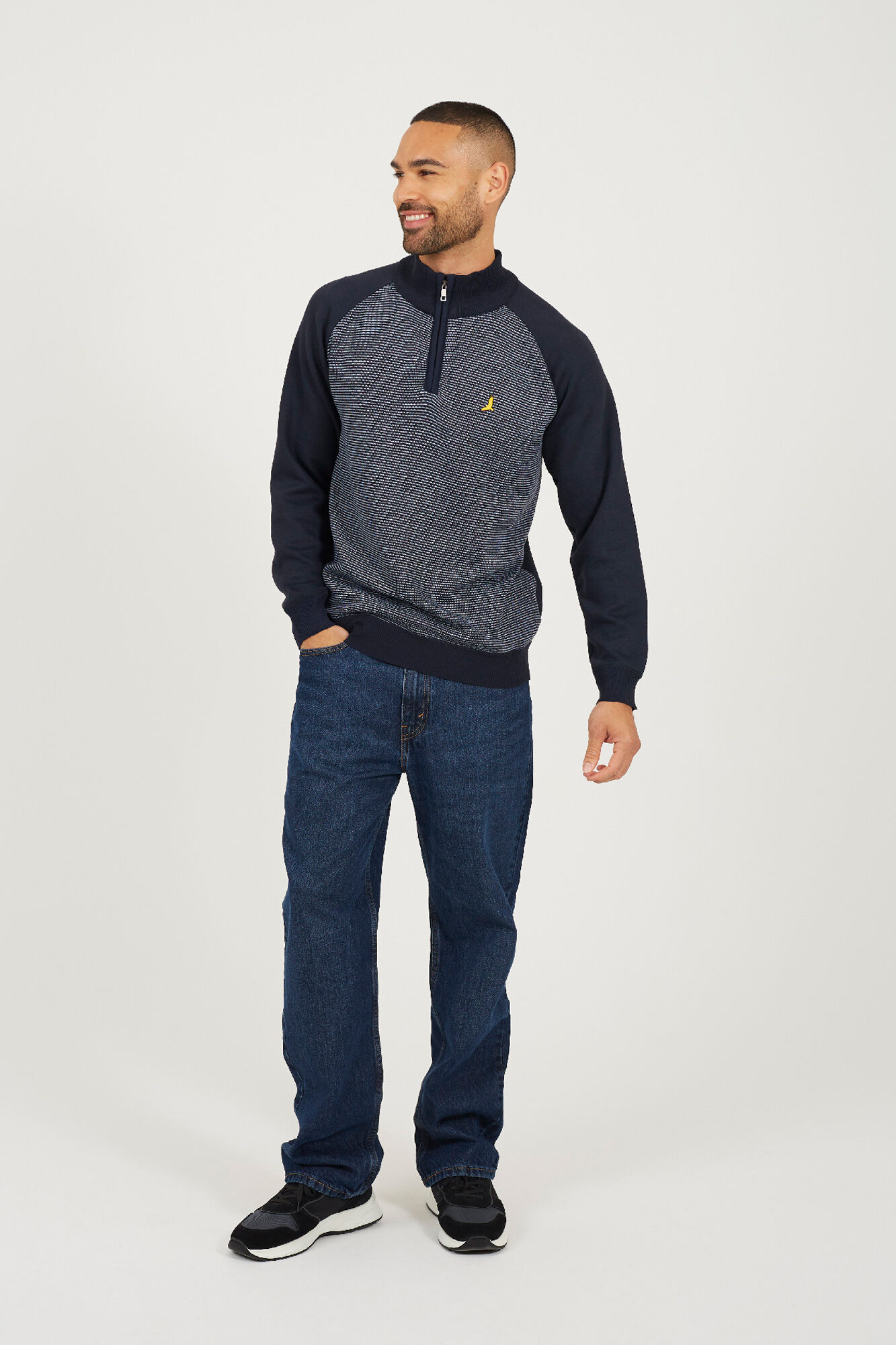 Brave Soul Jersey media cremallera