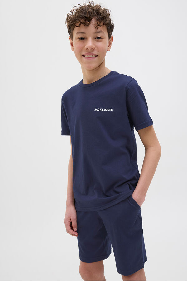 Jack & Jones Junior Conjunto de pijama em malha azul