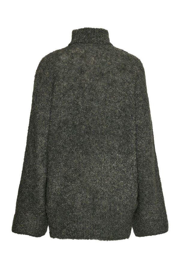 Pieces Camisola de malha cinzento