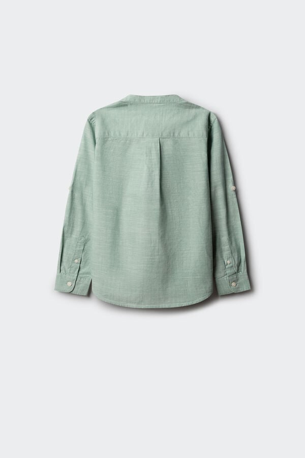 Springfield Kids Camisa cotton slub ni&ntilde;o verde