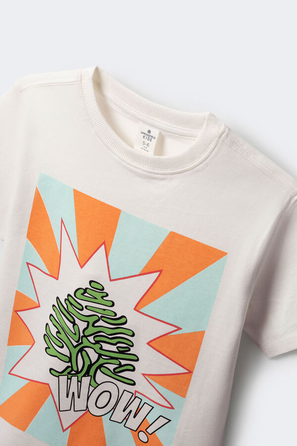 Springfield Kids Camiseta arbol ni&ntilde;o marfil