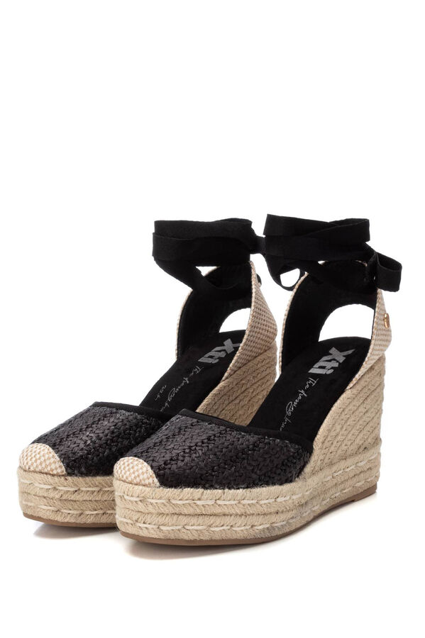 XTI alpargata de mujer tipo valenciana negro