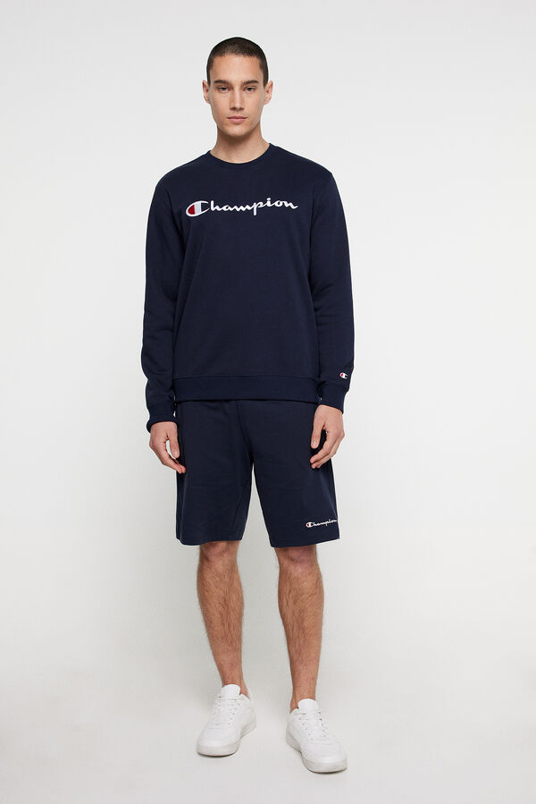 Champion Sudadera cuello caja de hombre azul