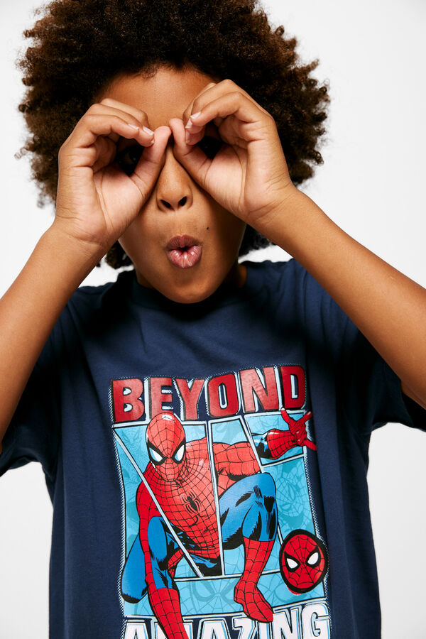 Springfield Camiseta Spiderman niño azul medio