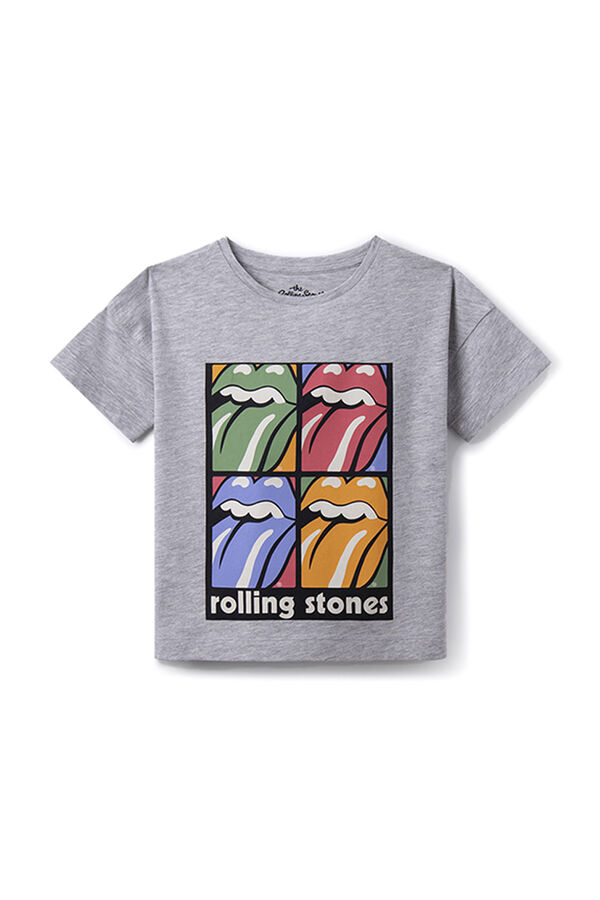 Springfield Kids Camiseta Rolling Stones ni&ntilde;a gris
