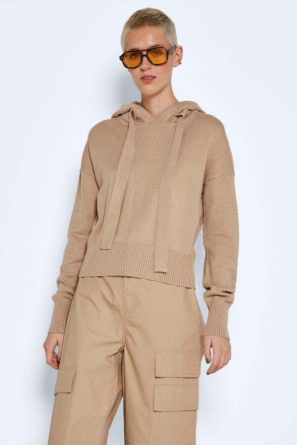 Noisy May Sudadera con capucha tostado