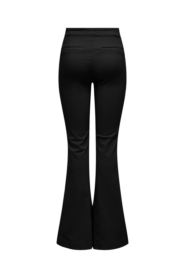 Only Pantal&oacute;n flare botones negro
