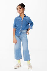 Springfield Kids Cal&ccedil;as denim culotte menina azul