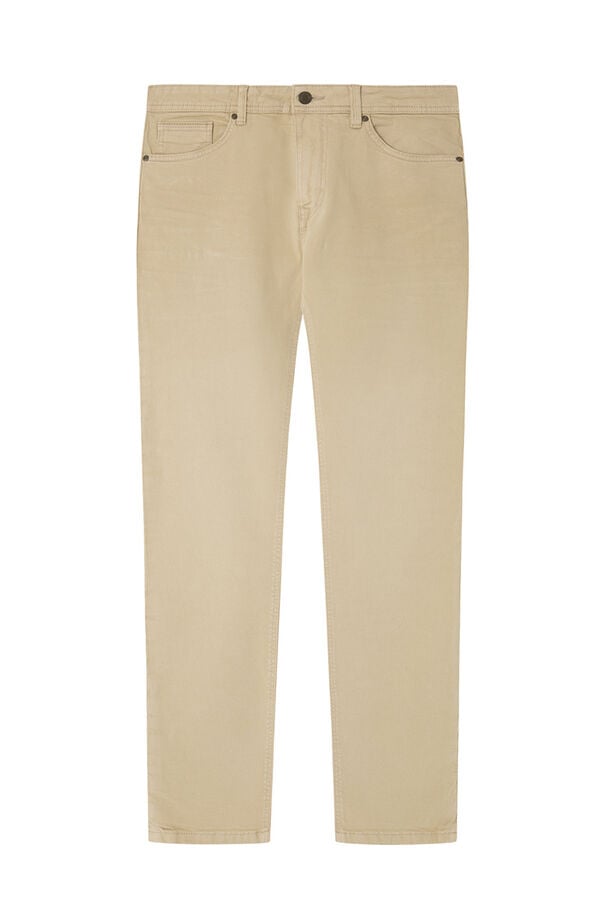 Springfield Pantal&oacute;n color slim fit beige