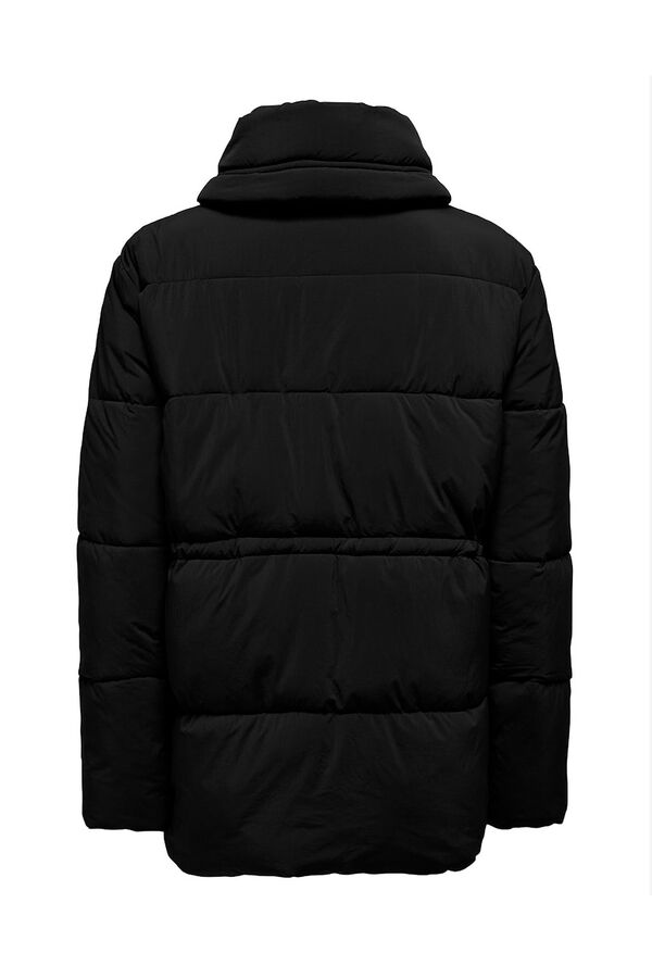 Only Casaco acolchoada  preto