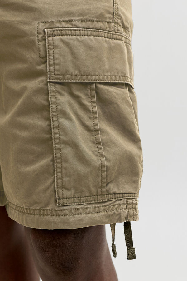 Jack & Jones PLUS Bermuda cargo relaxed fit verde