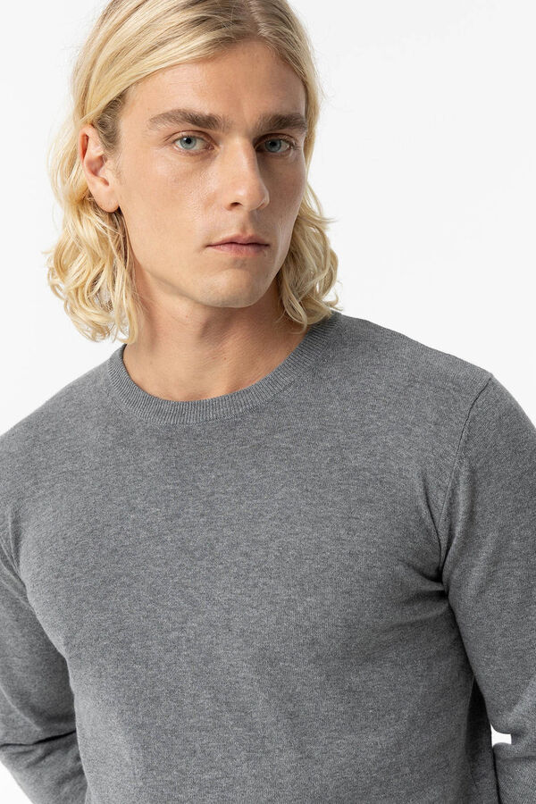 Tiffosi Jersey de Punto B&aacute;sico gris