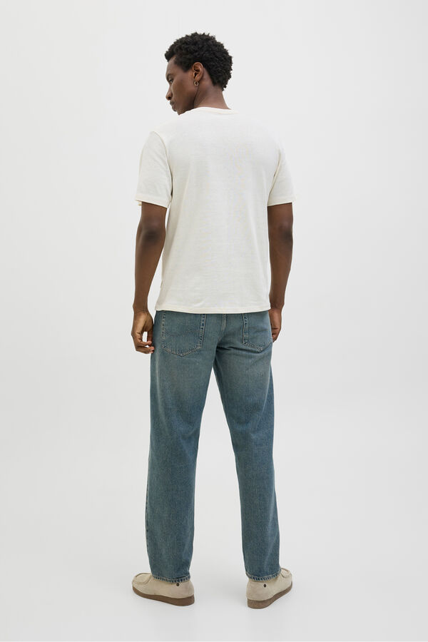 Jack & Jones Camiseta regular fit estampada blanco