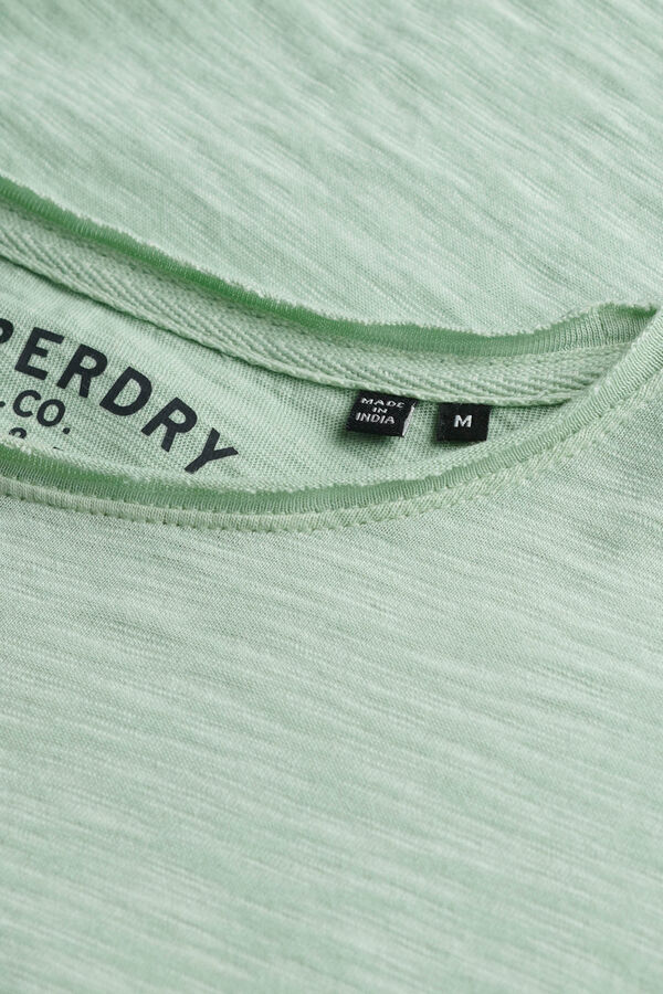 Superdry Raw Edge Slub T Shirt verde