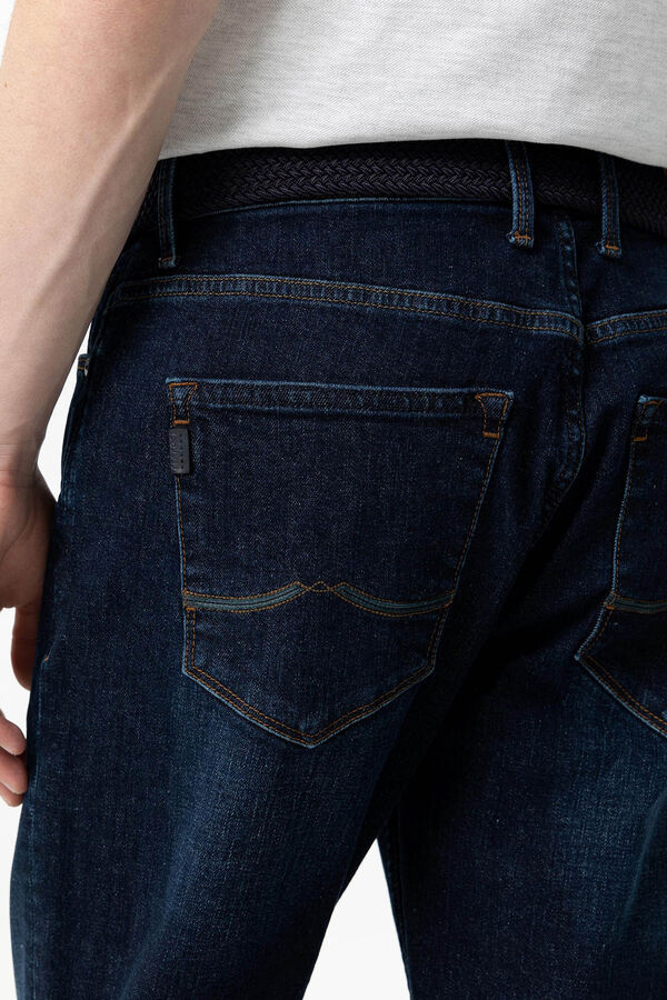 Tiffosi Jeans Leo Comfort Fit con Cintur&oacute;n azul