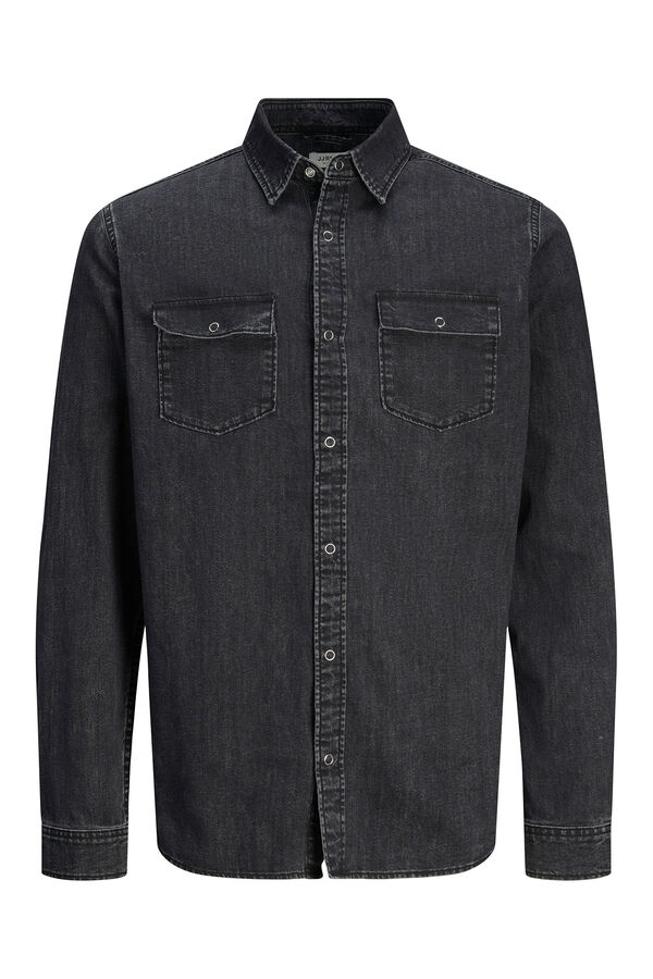 JJ REBEL Camisa denim confort fit negro