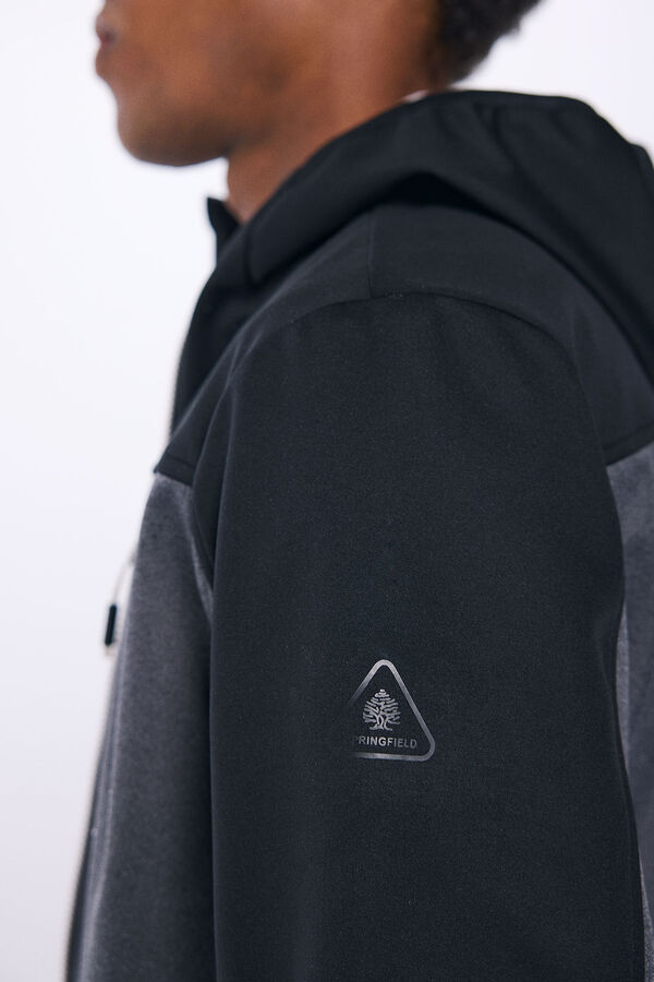 Springfield Parka t&eacute;cnica shoftshell negro
