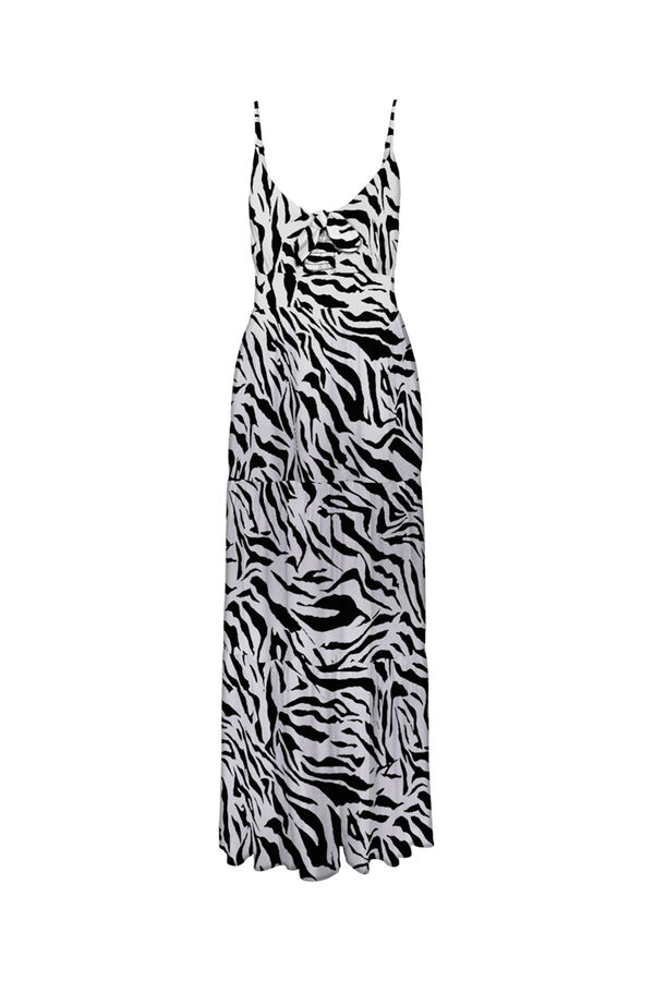 Only Vestido de al&ccedil;as comprido preto