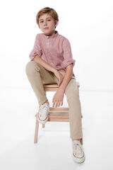 Springfield Kids Camisa lino ni&ntilde;o rosa