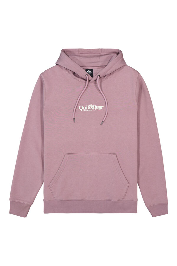 Quiksilver Screen Fineline - Sudadera con capucha para hombre rosa