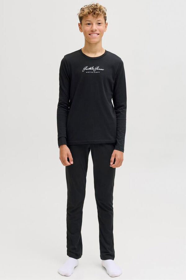 Jack & Jones Junior Conjunto de pijama com logo preto