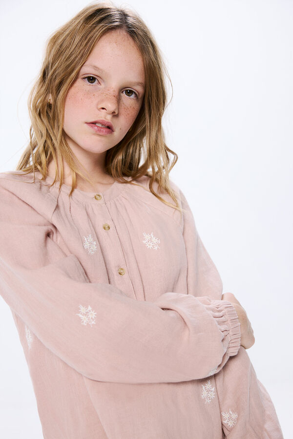 Springfield Kids Blusa bordados ni&ntilde;a rosa