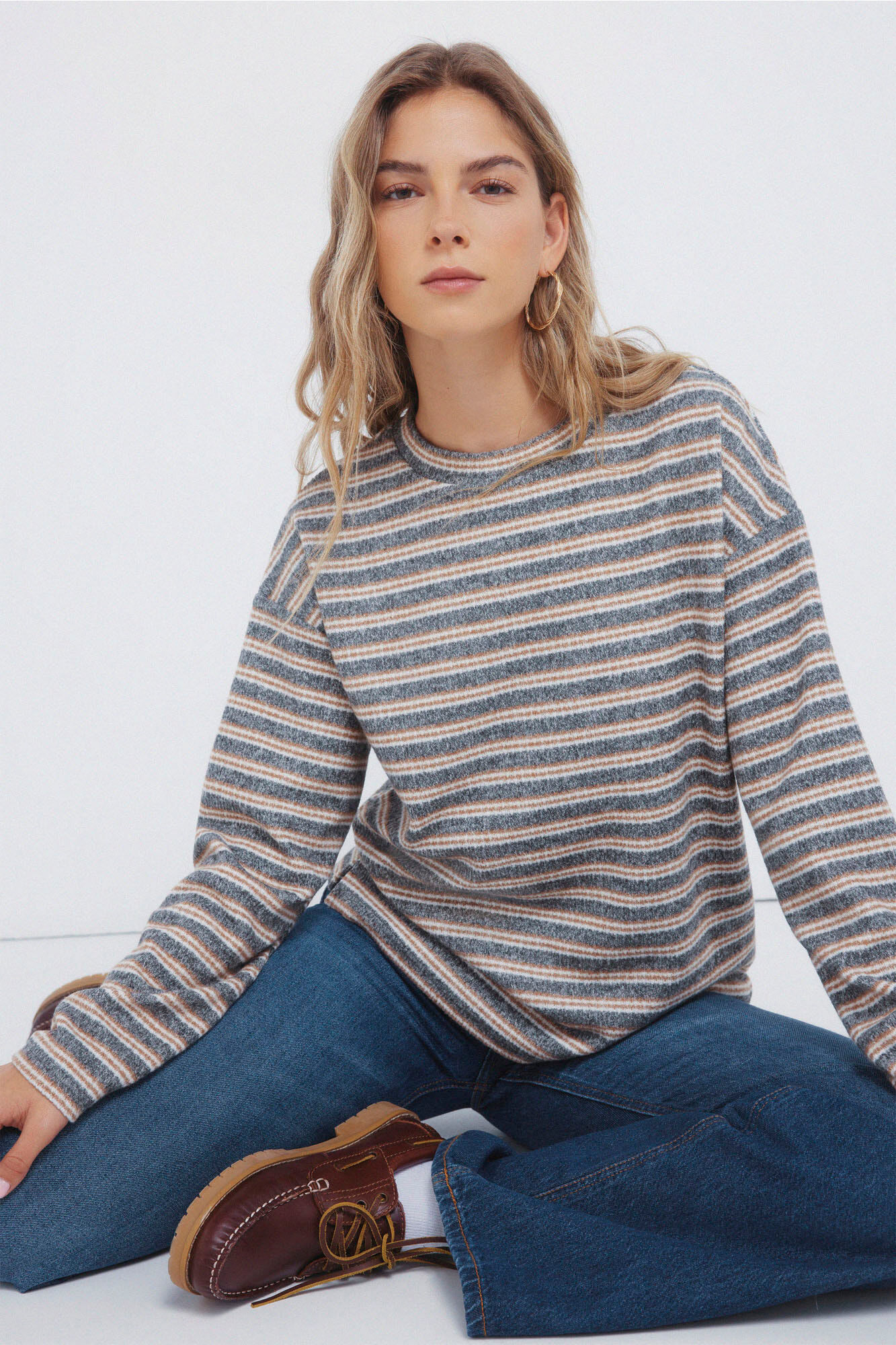 Springfield Camisola chenille dupla risca