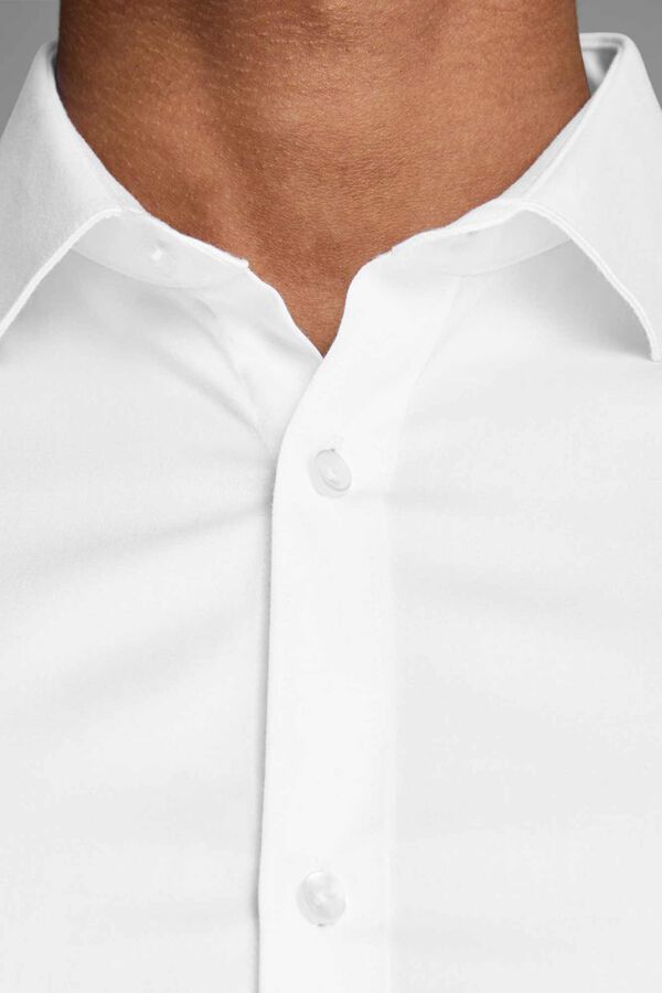 Springfield Camisa ajustada sostenible blanco