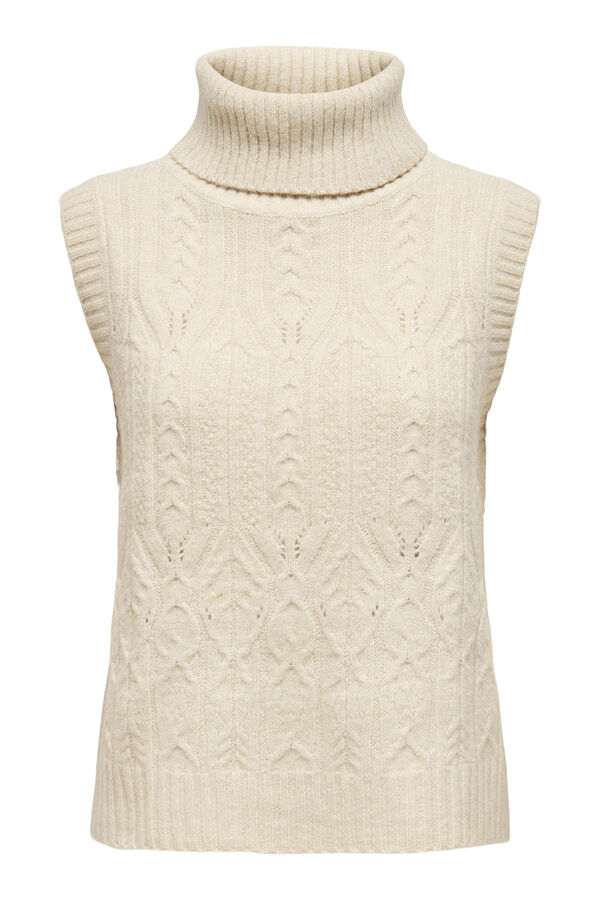 JDY Chaleco de punto gris