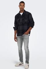 Only & Sons Jeans slim cinzento-escuro cinzento