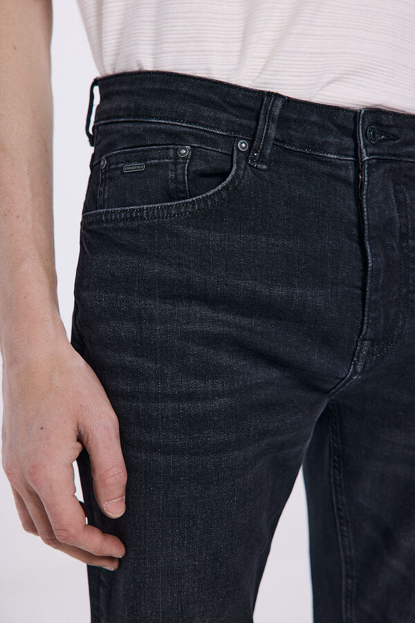 Springfield Cal&ccedil;a jeans skinny preta cinzento