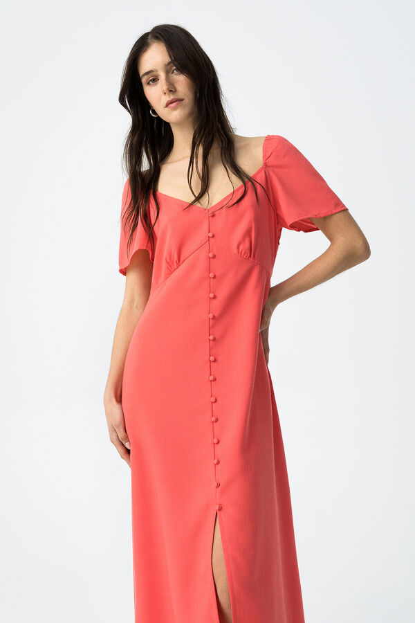 Tiffosi Vestido fluido borgonha