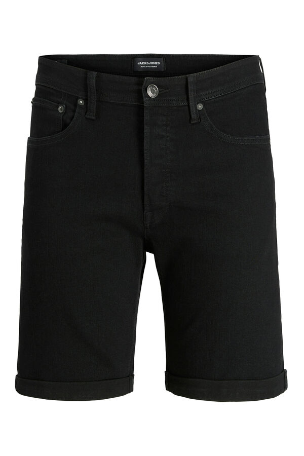 Jack & Jones Bermuda denim regular fit preto