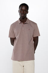Springfield Polo rayas regular fit burdeos