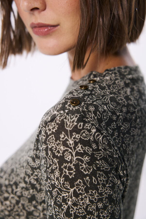 Springfield Camiseta botones hombro marfil