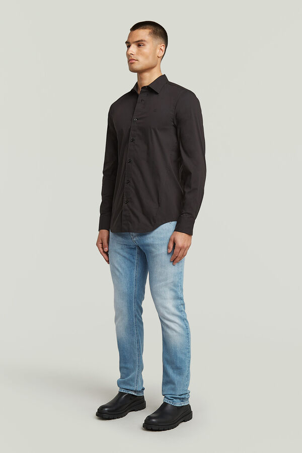 G-STAR Camisa manga comprida comprida preto