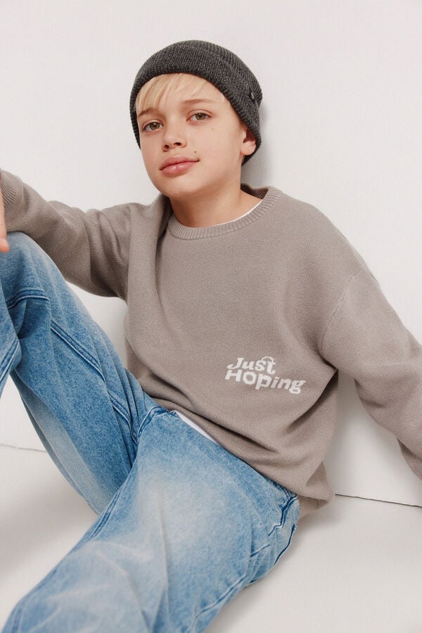 Springfield Kids Camisola infantil "Just Hopping" cinzento