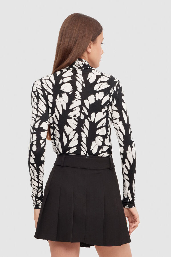 Inside Falda Mini Tablas Con Cintur&oacute;n negro