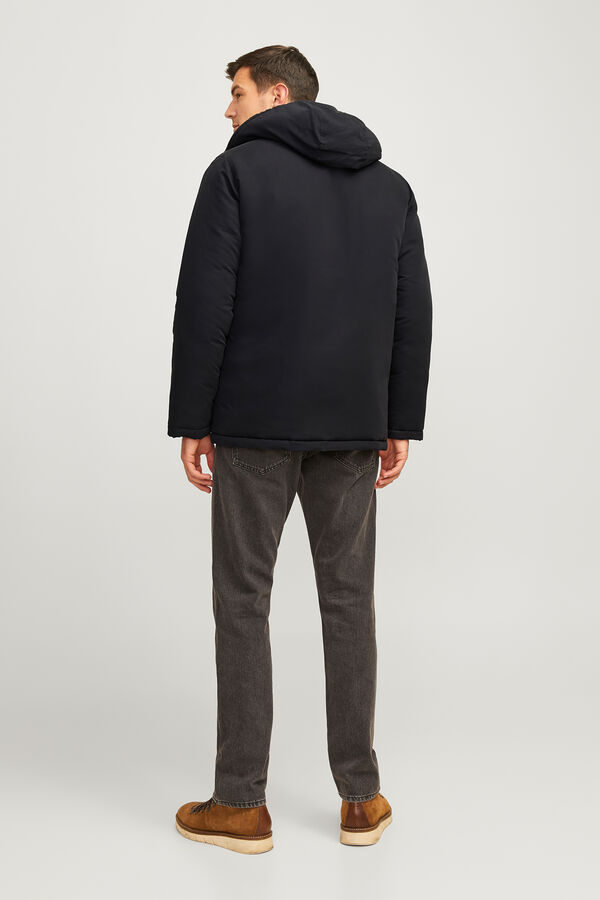 JJ REBEL Parka acolchada con capucha negro