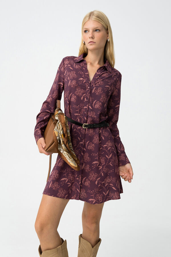 Tiffosi Vestido estampado con cintur&oacute;n estampado