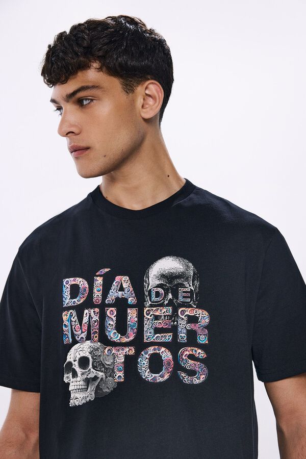 Springfield camiseta dia dos mortos preto