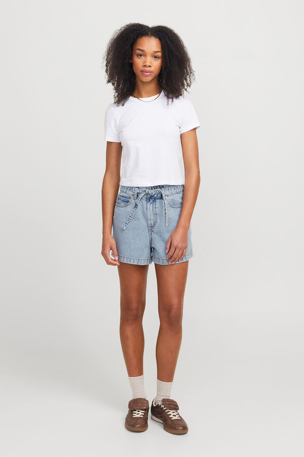 Jack & Jones Shorts jeans com la&ccedil;o azul