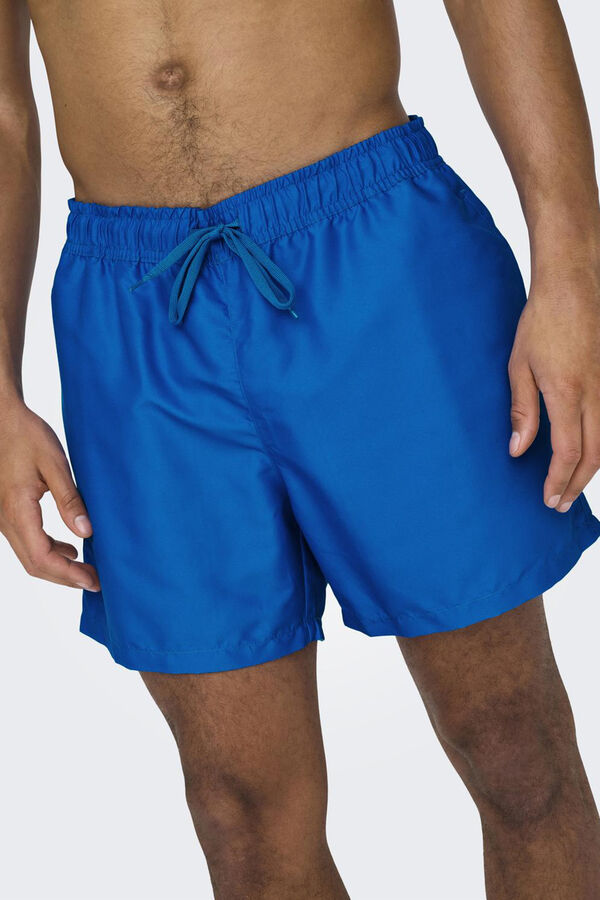 Only & Sons Ba&ntilde;ador b&aacute;sico azul