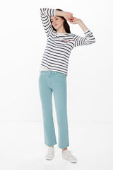 Springfield Jeans Color Kick Flare turquesa