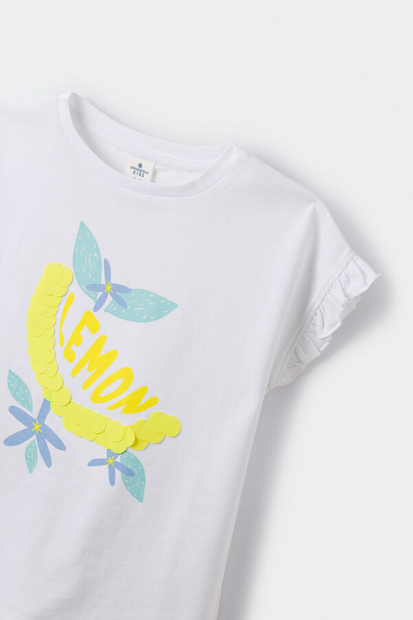 Springfield Kids Camiseta Lim&oacute;n ni&ntilde;a kaki