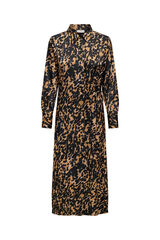 JDY Vestido midi de manga comprida  cru