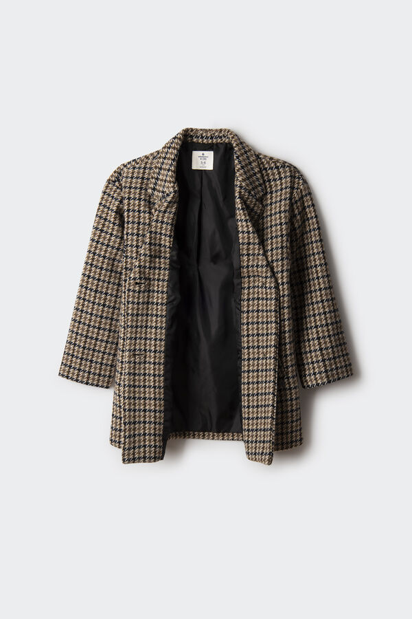 Springfield Kids Sobretudo quadrados menina cru