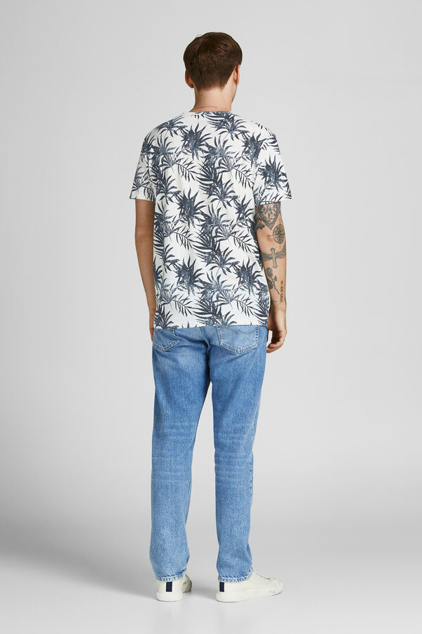 Jack & Jones T-shirt algod&atilde;o org&acirc;nico branco